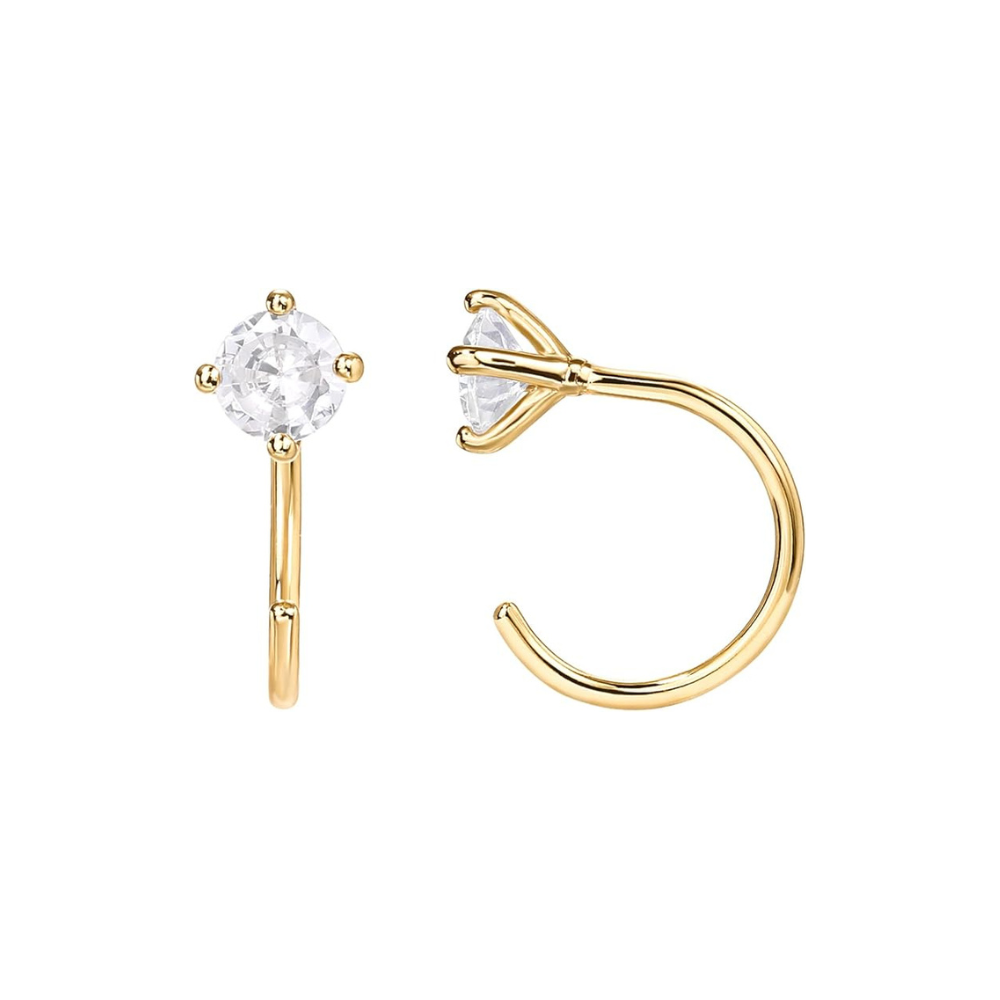 Boucles d'oreilles Diamant Élégant | Or