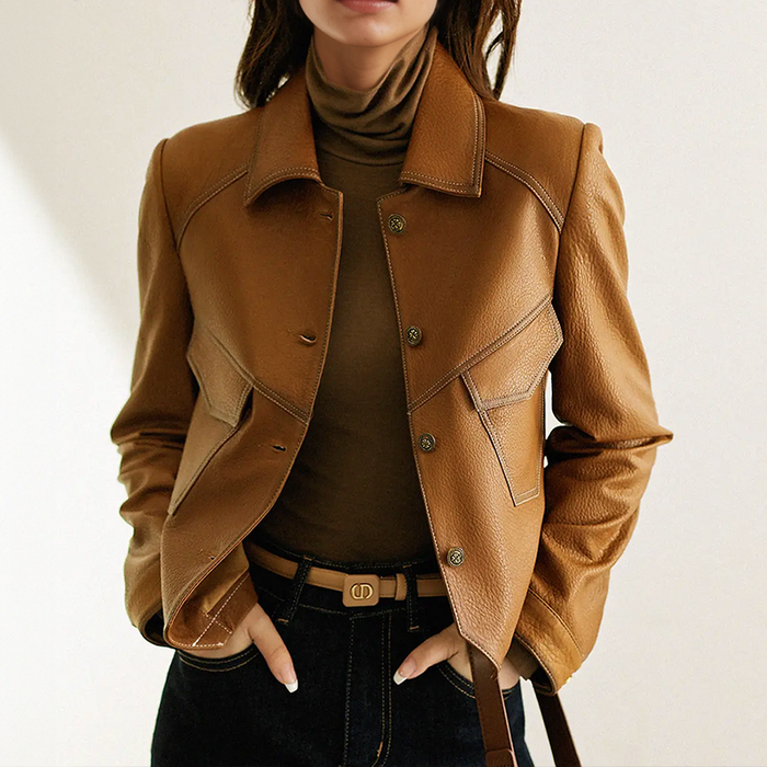 Zyvella | Veste marron élégante pour femme