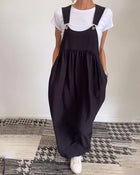Robe décontractée couleur unie à bretelles