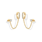 Boucles d'oreilles Chaîne Adella | Or