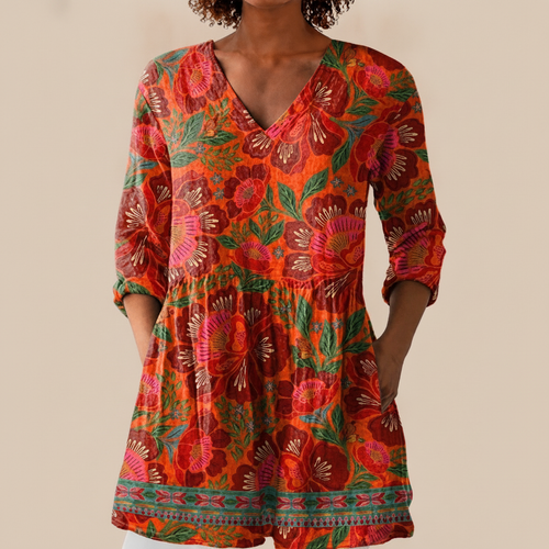 Kaia - Blouse longue imprimée