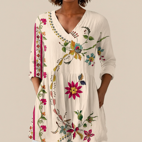 Aria - Blouse longue imprimée