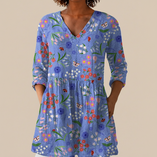 Amelie - Blouse longue imprimée