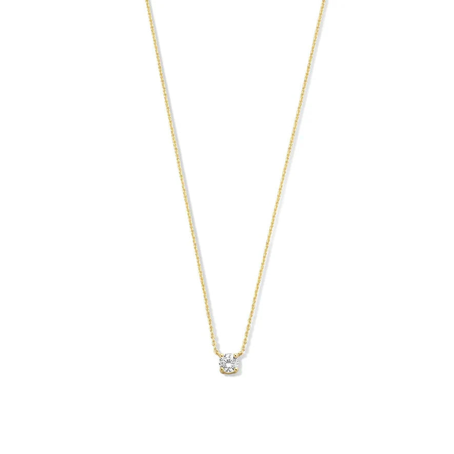 Collier Cléa Pierre Moissanite | Or