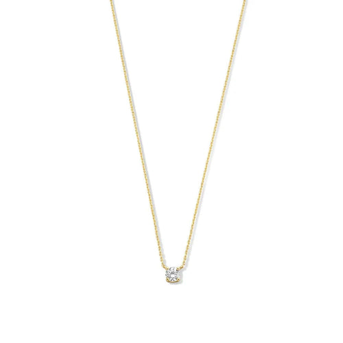Collier Cléa Pierre Moissanite | Or