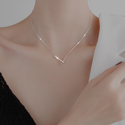 Collier en argent brillant