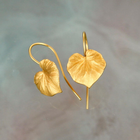 Boucles d'oreilles Feuille d'Or