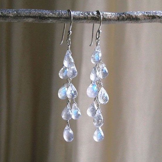Boucles d'Oreilles Vintage en Cristal