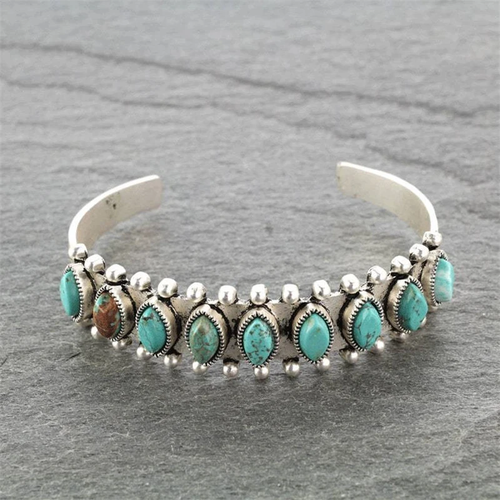 Bracelet vintage avec pierres turquoises
