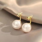 Boucles d'oreilles avec perles dorées