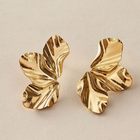Boucles d'oreilles dorées «Media flor»