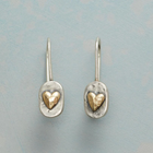 Boucles d'Oreilles Élégantes en Argent et Or