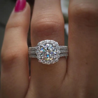 Bague en Argent avec Diamants