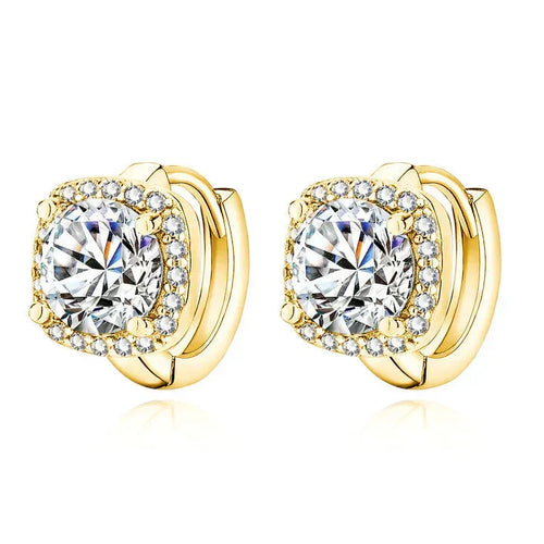 Boucles d'oreilles Nadine – Design carré