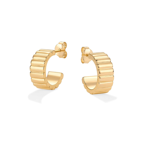 Boucles d'oreilles Relief Classique | Or
