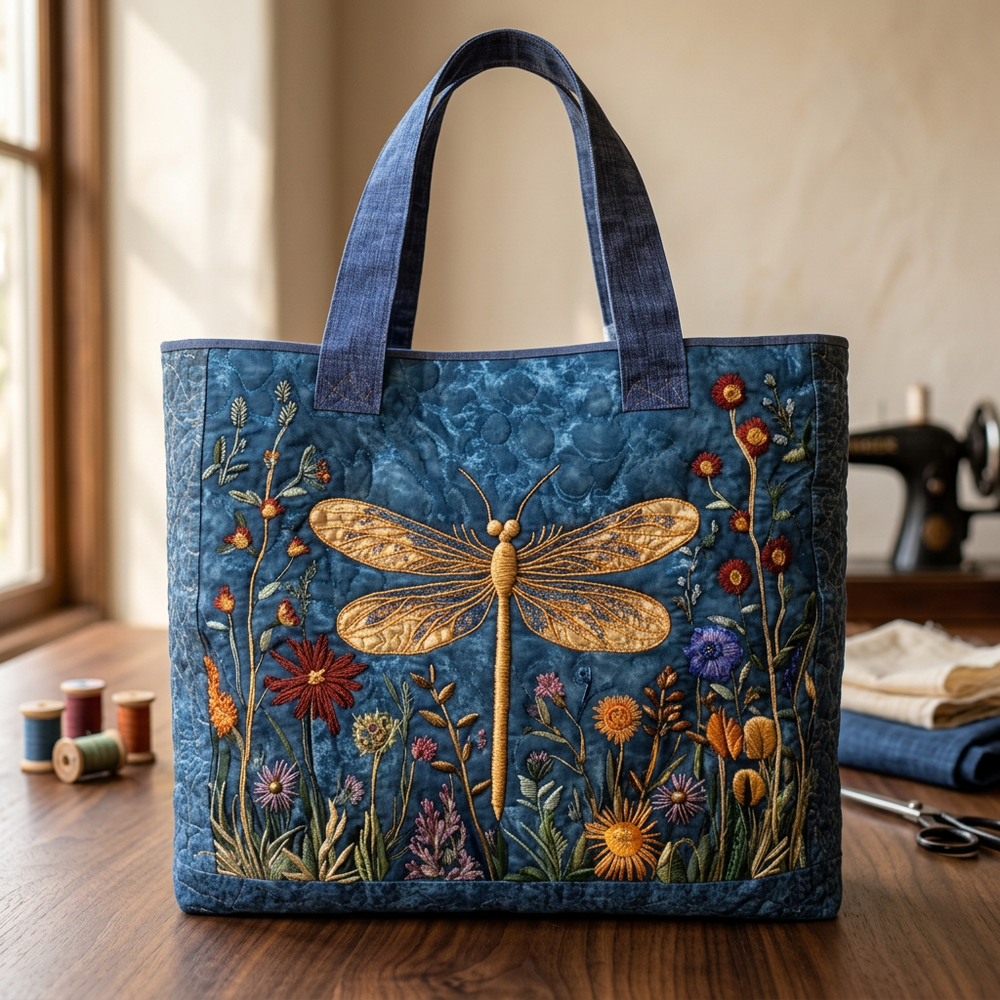 Sac à main femme libellule dorée – Spacieux et léger