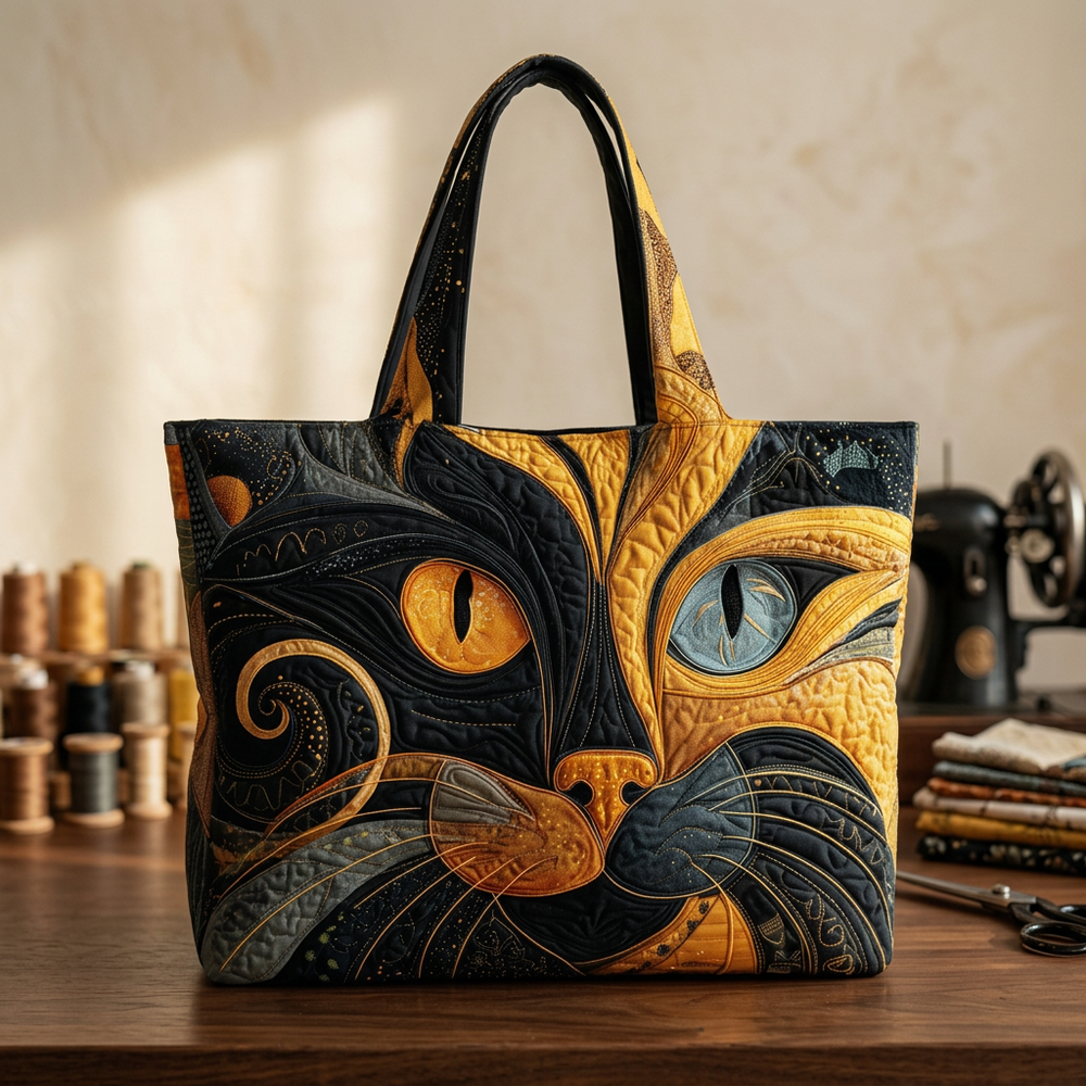 Sac matelassé chat mystérieux – Spacieux et léger