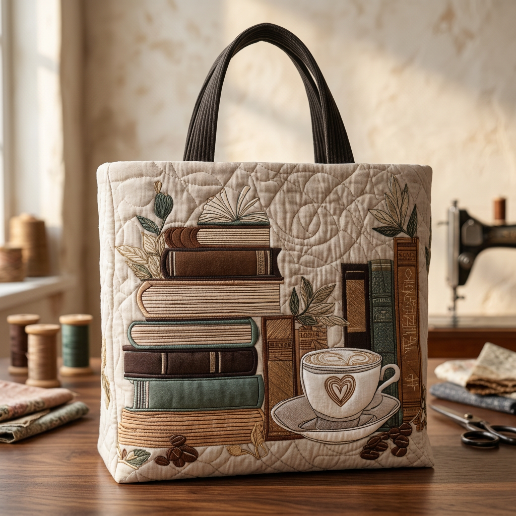 Sac Artisanal motif café – Deux Tailles