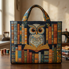 Sac Artisanale hibou et livres anciens – Idée Cadeau
