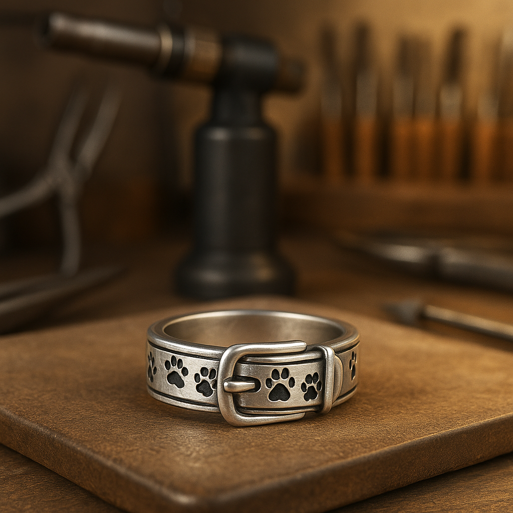Bague Collier Joli et Élégant Inspiré par les Chiens