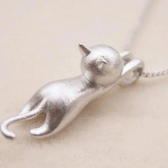 Collier amusant en argent sterling