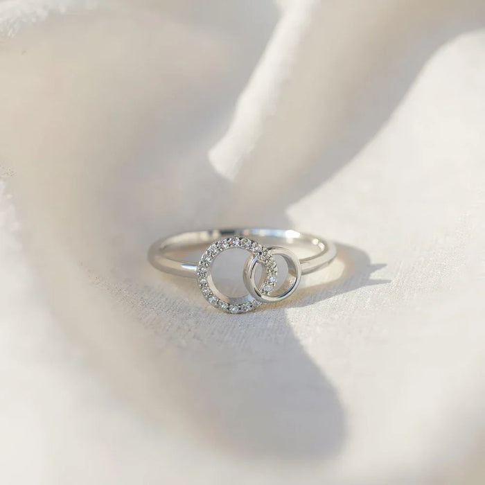 Bague Sœurs pour Toujours – La grande sœur et la petite sœur (Ajustable)