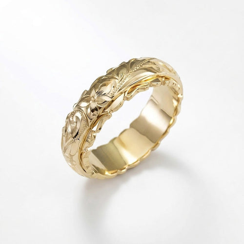 Bague en Or Fleur Ancienne