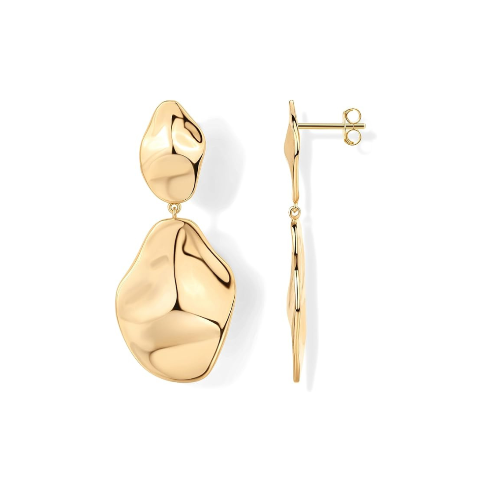 Boucles d'oreilles Ondes | Or