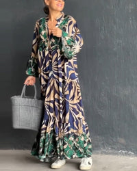 Robe de vacances ample imprimée