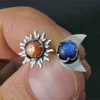 Boucles d'oreilles Soleil et Lune
