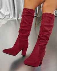💥 Nouveautés – Déjà En Vente Chaude ! – Bottes À Talons Hauts Unies Et Stylées Pour Femmes