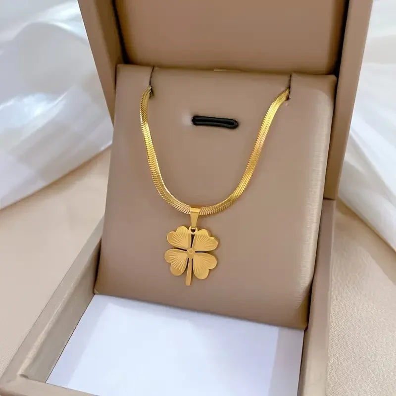 Collier Or Trèfle