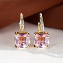 Boucles d'Oreilles en Or avec Pierres Mystérieuses