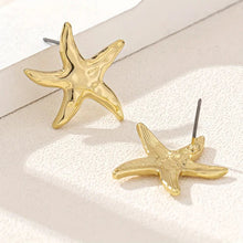 Boucles d'oreilles Étoile de Mer Dorées