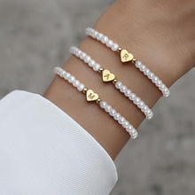 Bracelet Élégant en Cœur avec Initiale