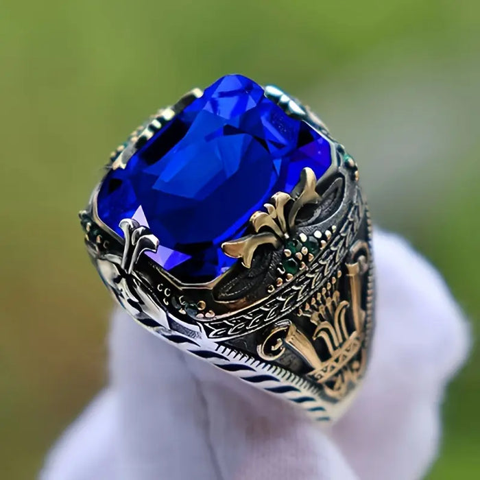 Bague en Or avec Saphir