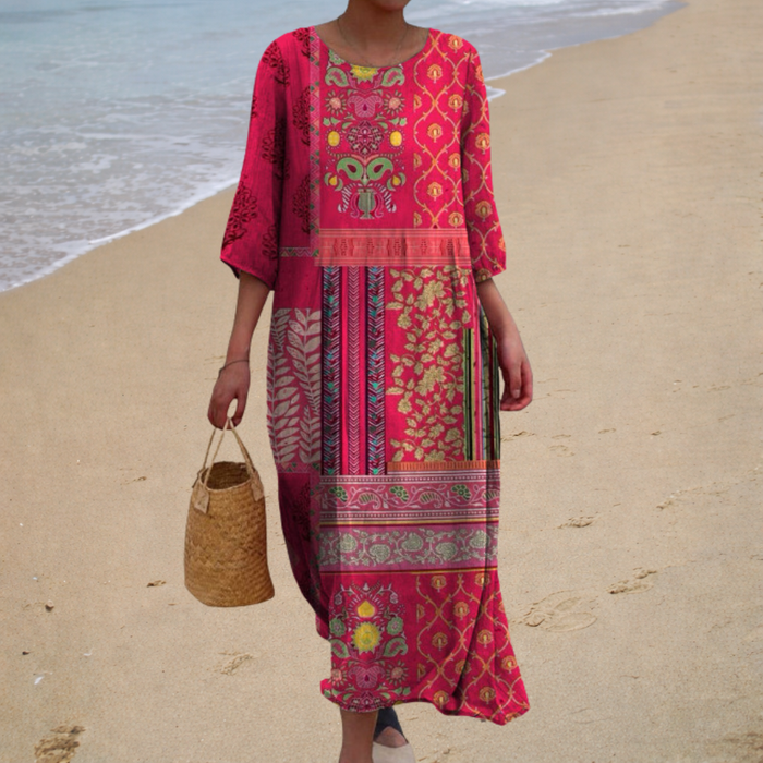Robe longue fluide chic et confortable