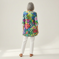 Eden - Blouse longue imprimée