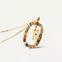 Collier Élégant avec Pierres Multicolores