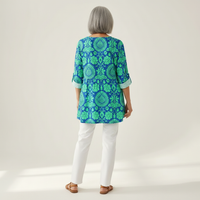 Romy - Blouse longue imprimée