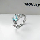 Bague en pierre de lune en argent sterling