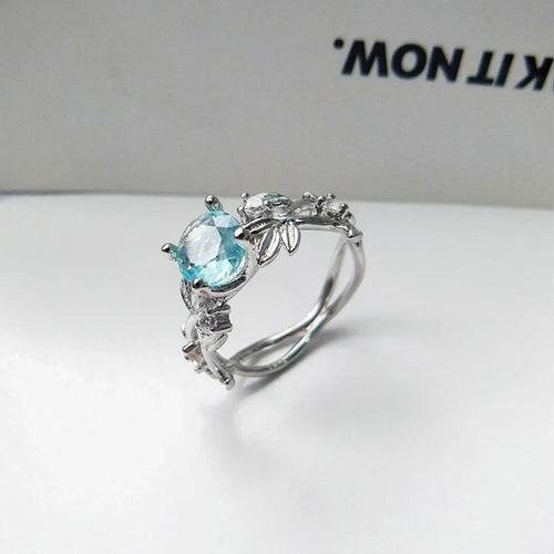 Bague en pierre de lune en argent sterling