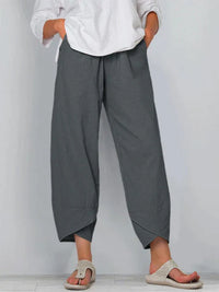 Cinzia | Pantalon large en lin pour femme