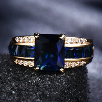 Bague en Or Horizon Bleu