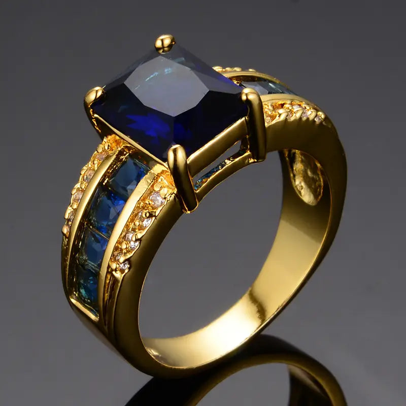 Bague en Or Horizon Bleu