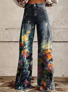 Monique | Pantalon Motif Libre