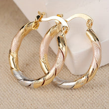 Boucles d'oreilles vintage rondes en créole