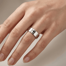 BAGUE CROISÉE UNISEXE EN ARGENT