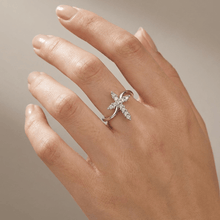 BAGUE CROIX DE CRISTAL