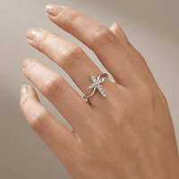 ANNEAU CROIX DE CRISTAL